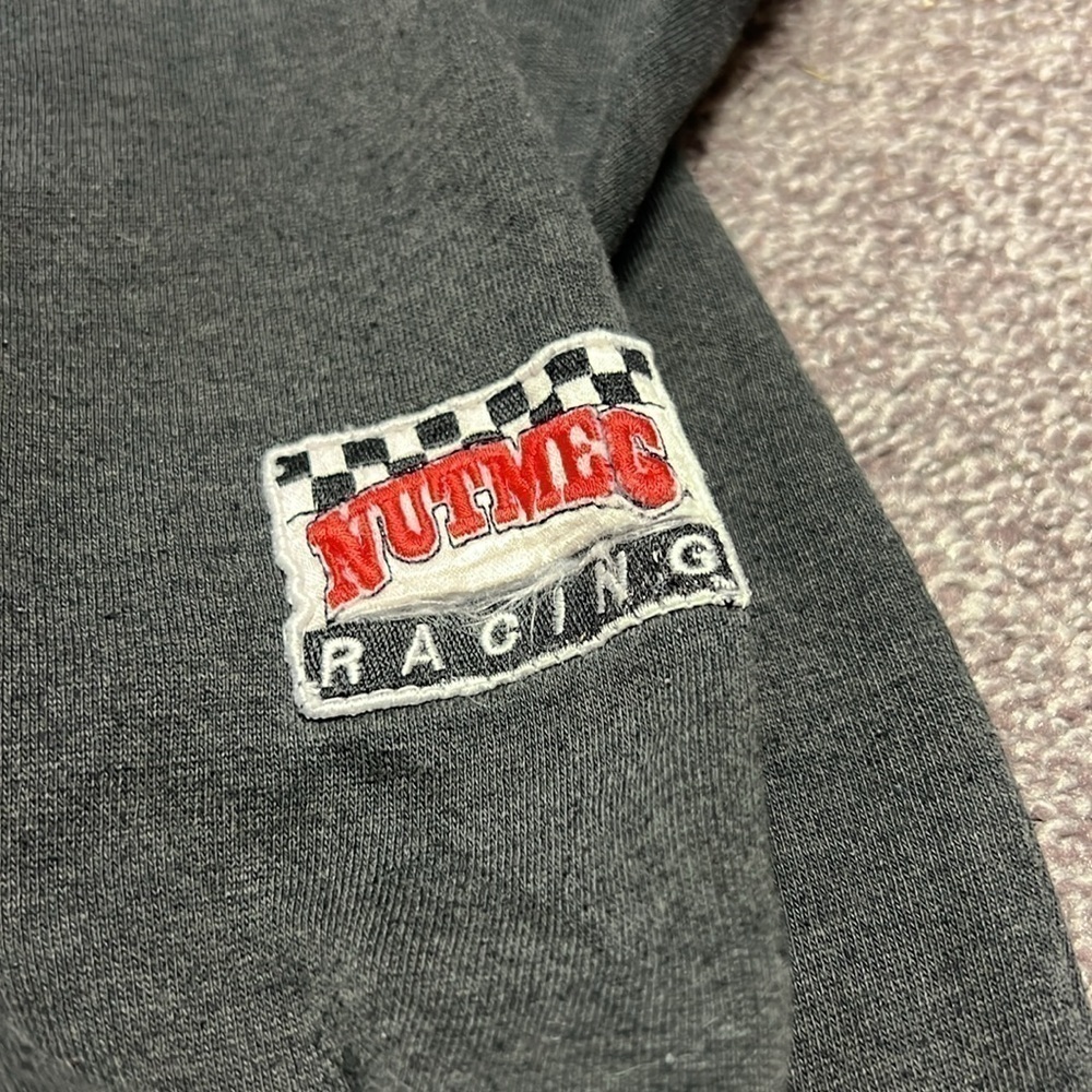 Vintage 1990's Nutmeg Mills Black Medium Rusty Wallace Sweatshirt - Picture 3 of 6
